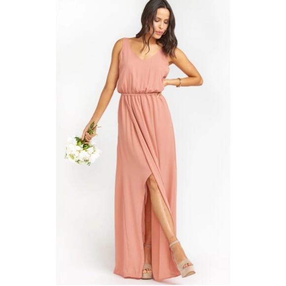 Show Me Your Mumu Rustic Mauve Crisp Kendall Maxi Dress Women's Size Small NWT - Picture 10 of 10